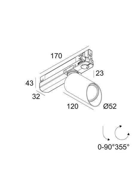 Delta Light SPY 52 WALLWASH 927 ADM Deckenlampe