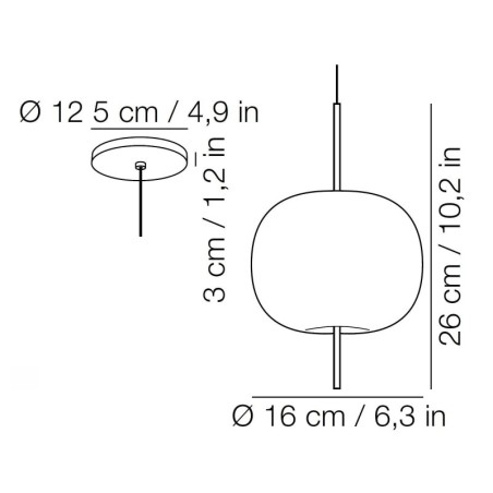 Kundalini KUSHI 16 SUSPENSION Pendant lamp
