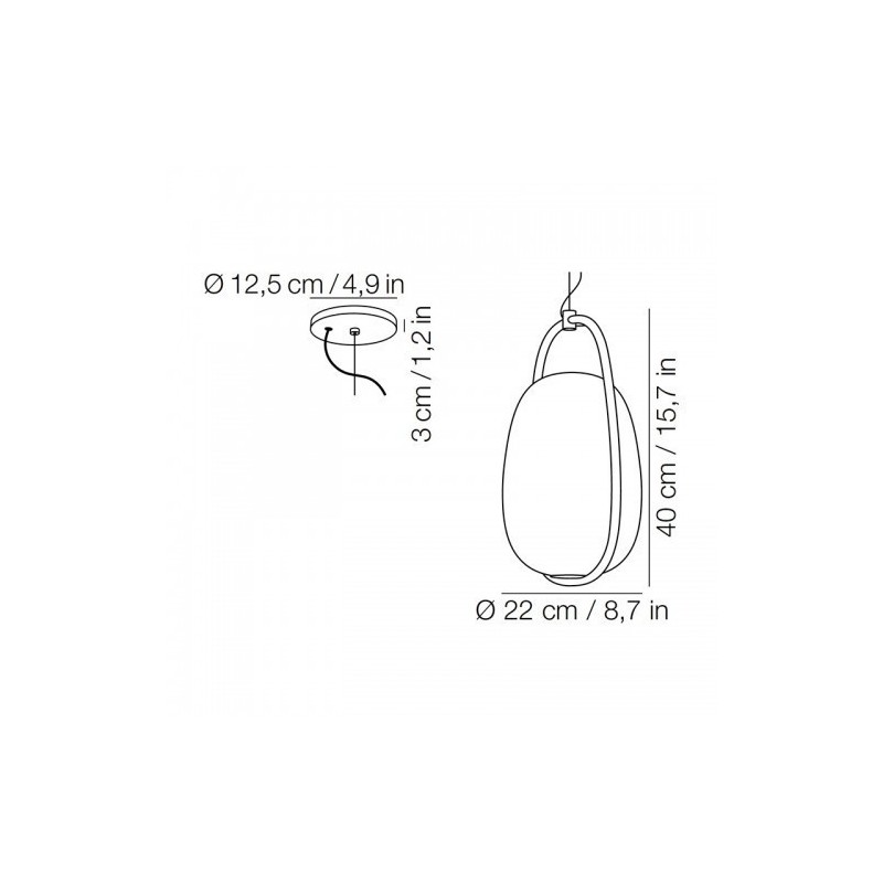 Kundalini LANNA' SUSPENSION Pendant lamp