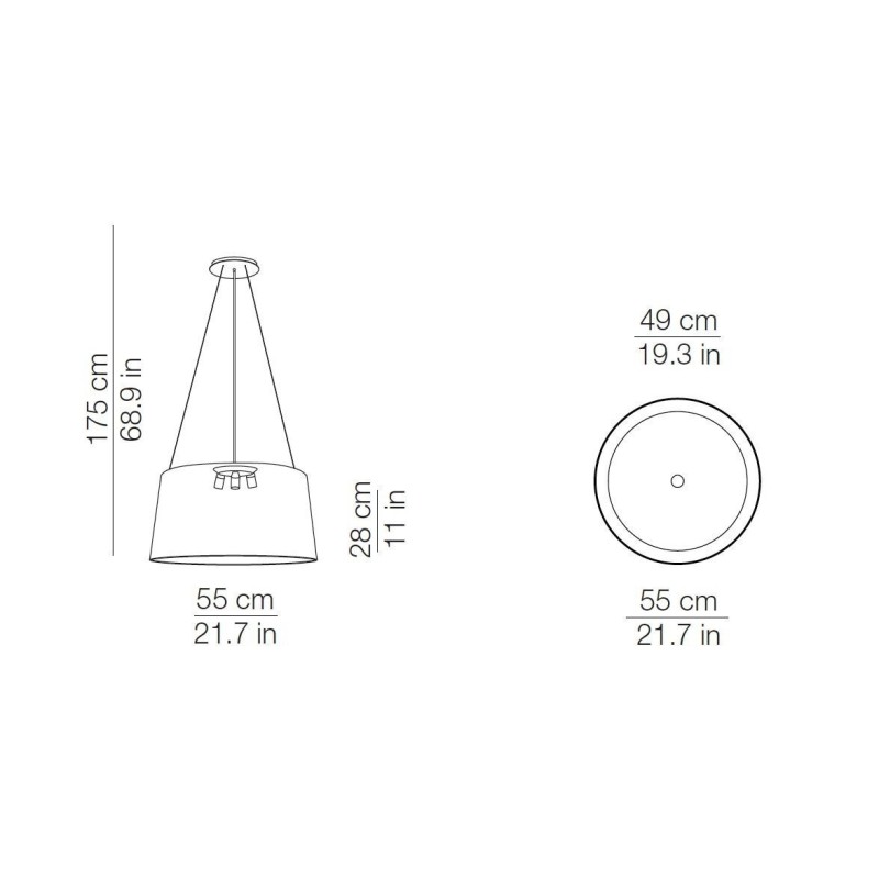 Kundalini TRIPOD CEILING Pendant lamp