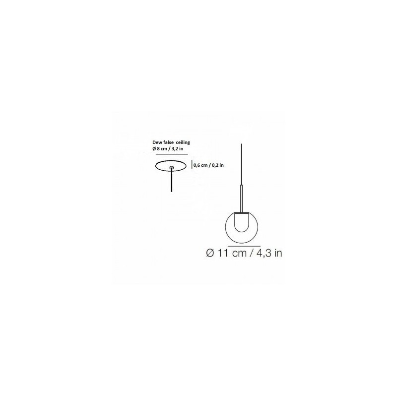 Kundalini DEW FALSE CEILING Pendant lamp