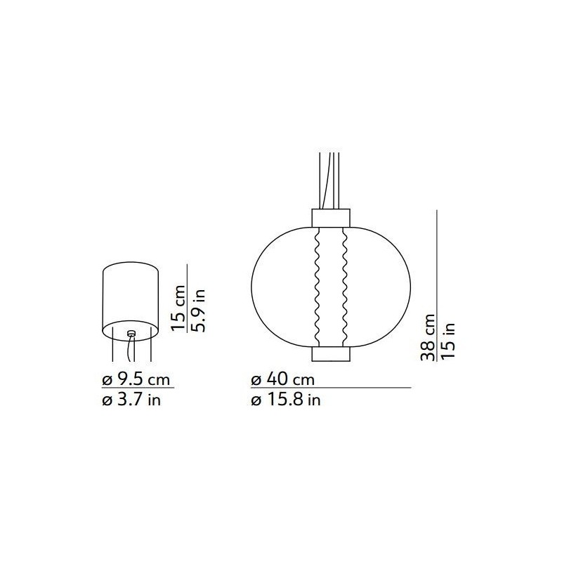 Kundalini Bolha suspension lamp