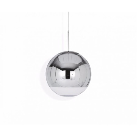 Mirror ball pendant 40cm zilver