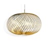 spring pendant large brass