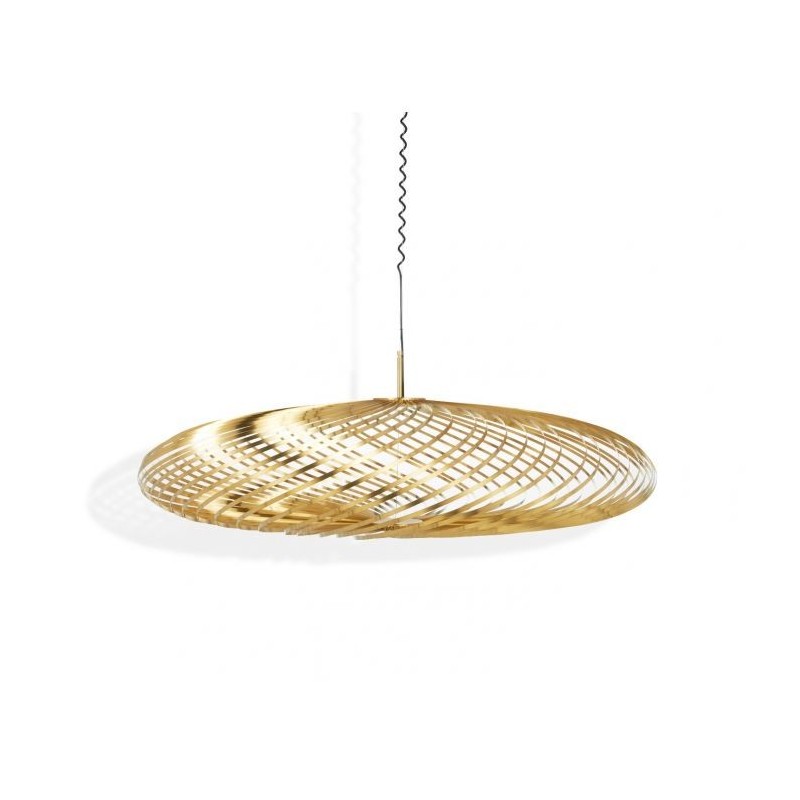spring pendant large brass 2