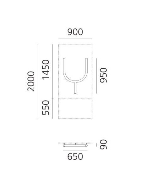 Artemide Alphabet Of Light Wall lamp "Y" uppercase