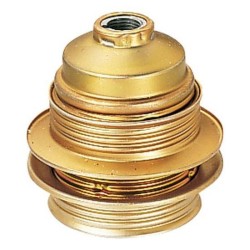 Integratech Fitting E27 Messing 2 Tegenmoeren Draadstang 10Mm