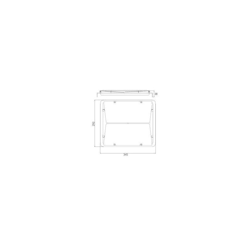 Integratech Flap Evolve projector 100/120/150/200W zwart