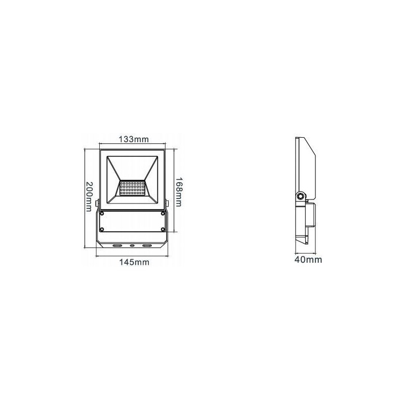 Integratech LED floodlight QT 20W PIR Wandlampe