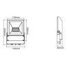 Integratech LED floodlight QT 20W PIR Wandlampe