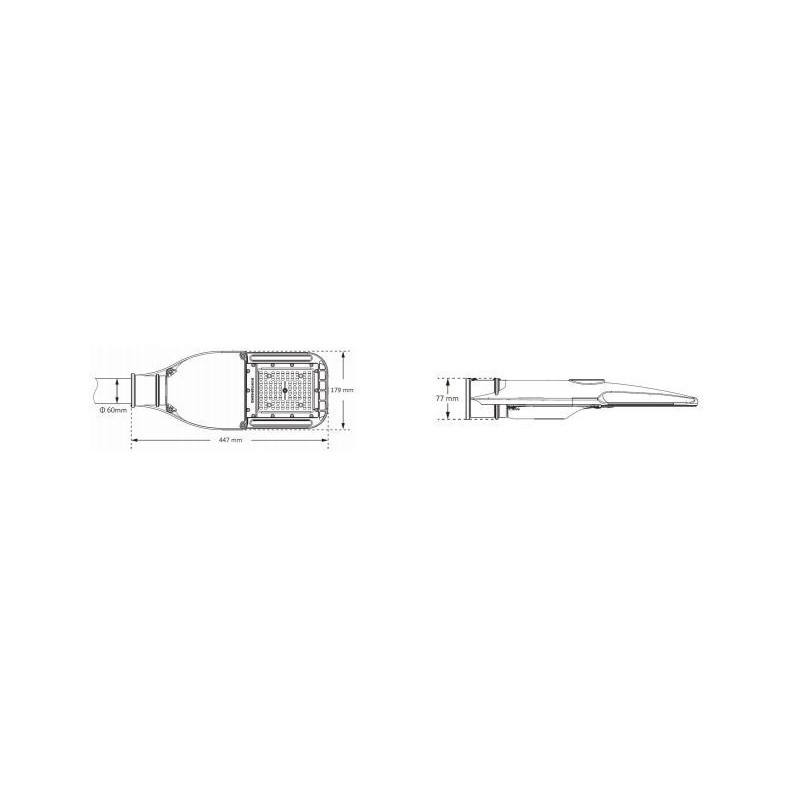 Integratech LED streetlight mini 28W 65x155° Pollerleuchte
