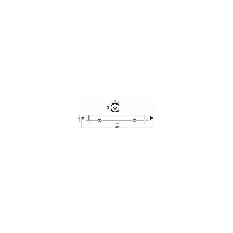 Integratech Speedy basic 120cm 40W IK10 3x2,5mm² Deckenlampe