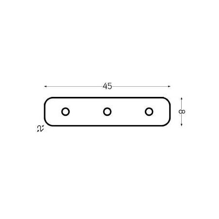 Integratech Straight coupler for profile SLF3535