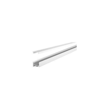 Integratech Profile SL Flat 15x12 alu 2m milky cover incl. acc