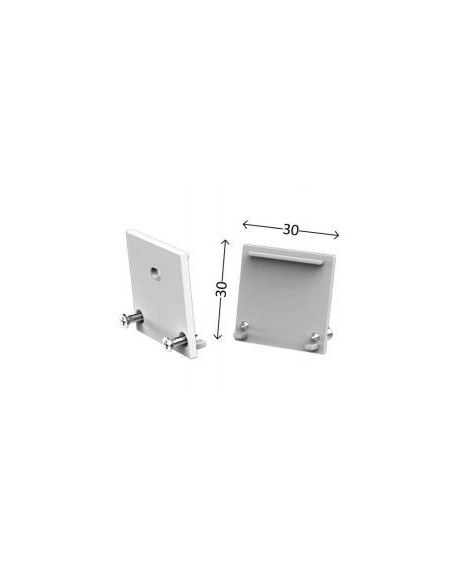 Integratech Endcap for profile PL3030 without cable entry