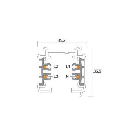 Integratech Universal 3 phase rail dim 7p 2m
