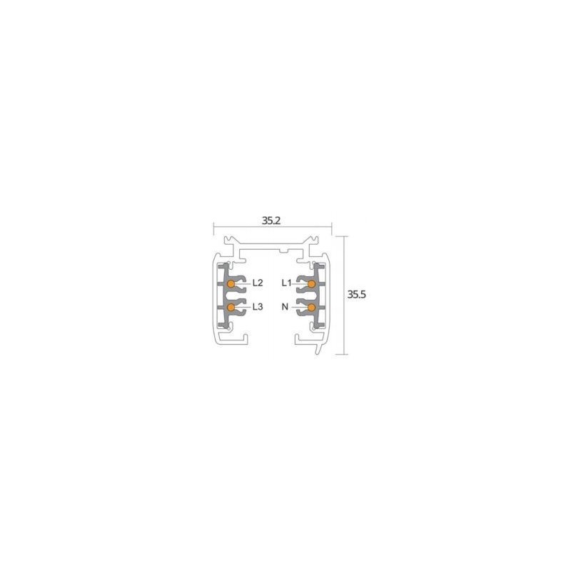 Integratech Universele 3 fase rail dim 7p 3m