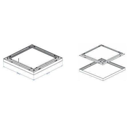 Integratech Surface frame LEDpanel 60x60