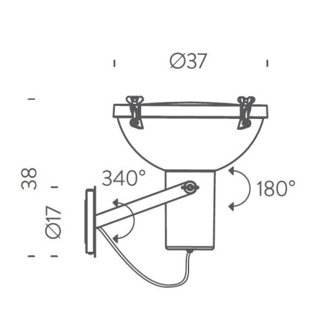 Nemo Projecteur 365 parete Wall lamp