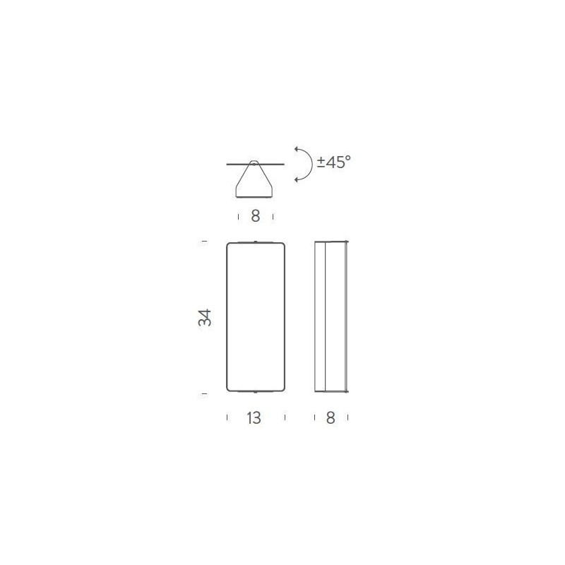 Nemo Applique à Volet Pivotant Double R7S Wandlamp