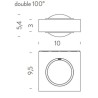 Nemo Fix double 100° Wall lamp