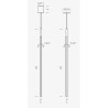 Nemo Linescapes vertical Hanging lamp