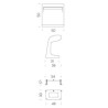 Nemo Borne Béton Grande outdoor IP44 Grondlamp