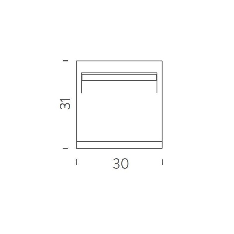 Nemo Borne Béton Petite outdoor IP44 Grondlamp