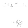 Nemo Linescapes cantilevered Wall lamp