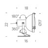 Nemo Projecteur 165 pinza/clip Table lamp