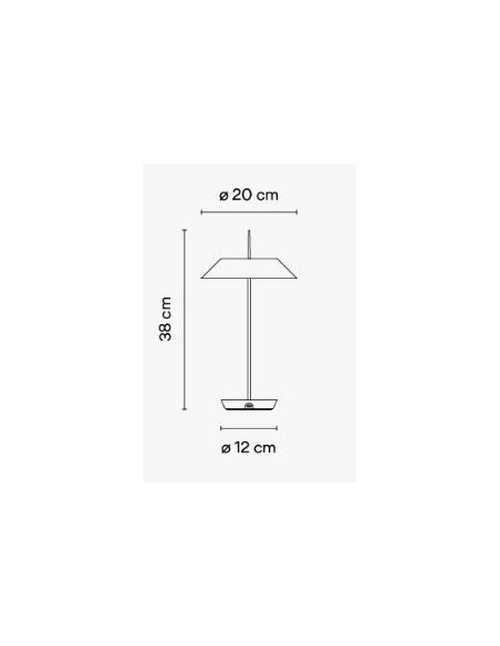 Vibia Mayfair Mini Portable - 5495 Tischlampe