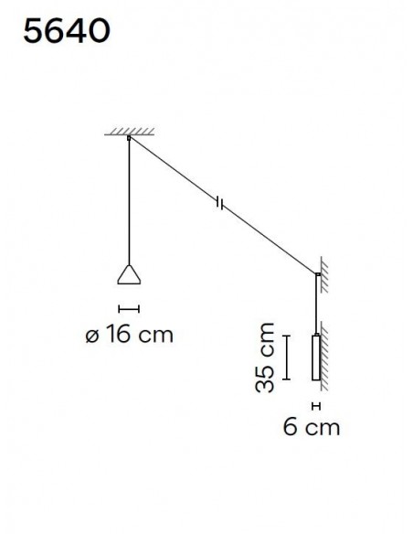 Vibia North 16 wall lamp