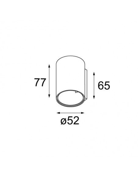 Modular Smart tubed wall 48 1x LED GE Wall lamp