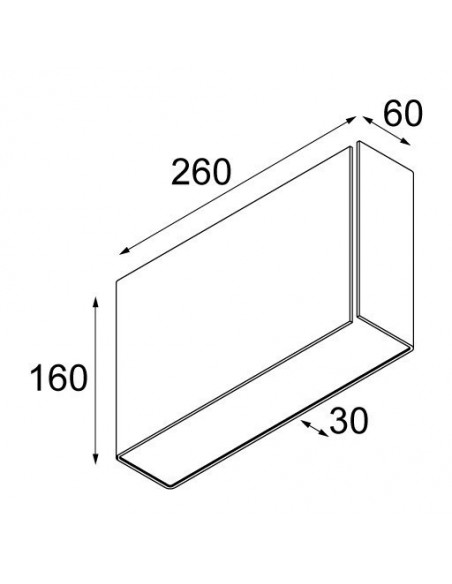 Modular Split large LED Wall lamp