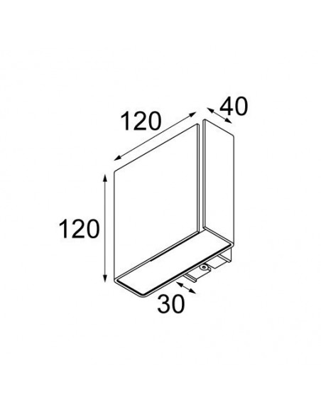 Modular Split small LED Wall lamp