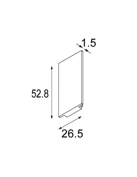 Modular Pista track 48V up/down endplates (2)