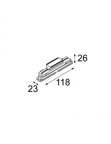 Modular Track connector internal dali