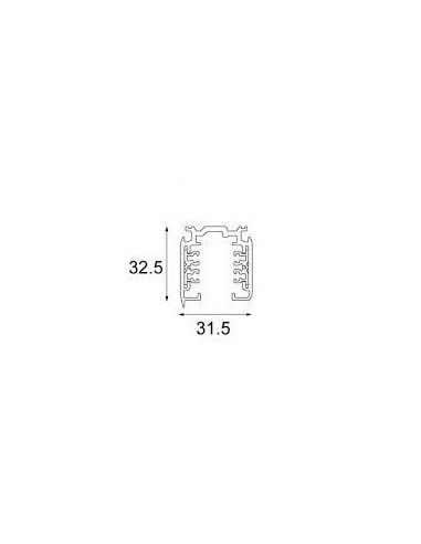 Modular Track surface profile 1m dali