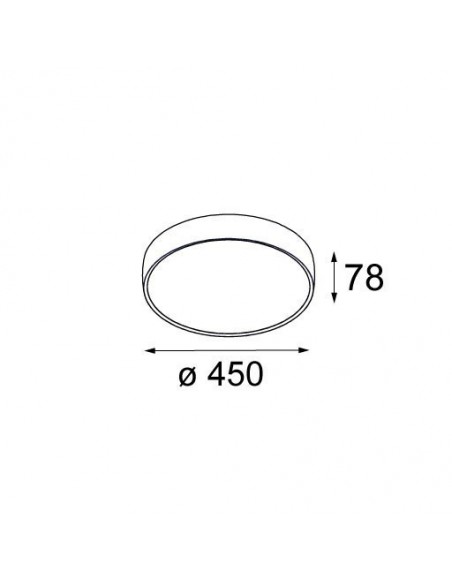 Modular Flat moon 450 ceiling down LED GI Ceiling lamp