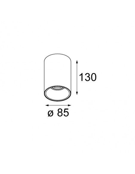 Modular Lotis tubed surface GU10 Ceiling lamp