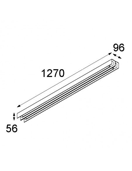 Modular United (1274mm) 2x LED GI Wall lamp / Ceiling lamp