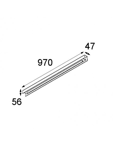 Modular United asy (974mm) 1x LED GI Wall lamp / Ceiling lamp