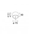 Modular Twin suspension kit 4m / 3x0.75 (2 cables)