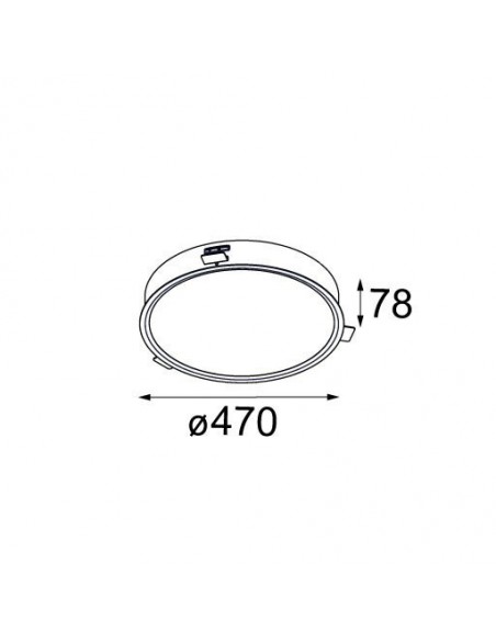 Modular Flat moon 470 recessed LED GI Recessed spot