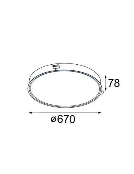 Modular Flat moon 670 recessed LED GI Recessed spot