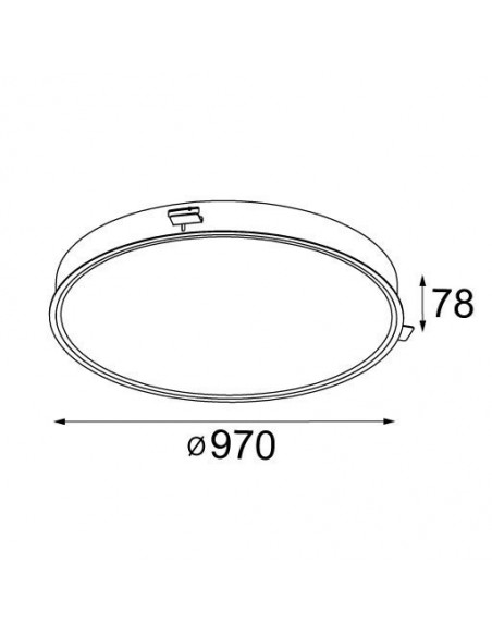 Modular Flat moon 970 recessed LED GI Recessed spot