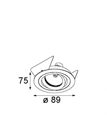 Modular K-3 89 MR16 GE Recessed lamp