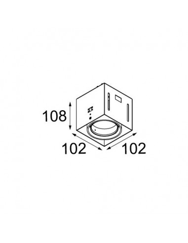 Modular Mini multiple trimless for smartrings 1x LED GE Recessed lamp