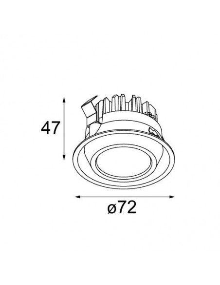 Modular M-LED 70 GE Recessed spot