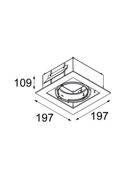 Modular Multiple 1x AR111 GE Recessed lamp